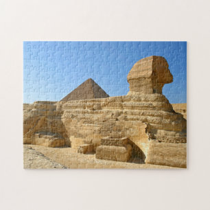Puzzle Grand Sphinx de Gizeh avec la pyramide de Khafre -