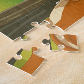 Puzzle Grand Teton Wyoming pour skier. (Côté)