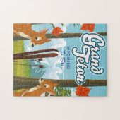 Puzzle Grand Teton Wyoming pour skier. (Horizontal)