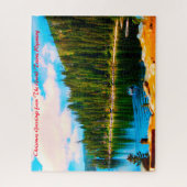 Puzzle Grand Tétons Wyoming. voeux de Noël (Vertical)