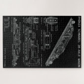 Puzzle Grand wagon de train "Plan" PTW Schnabel (Horizontal)