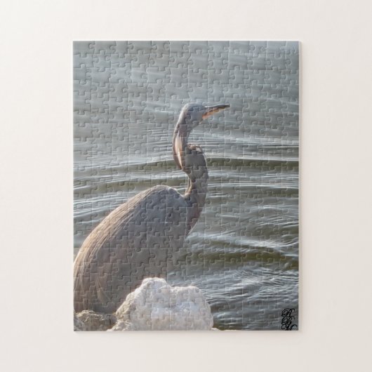 Puzzle Grande Aigrette au bord de l'eau (Vertical)