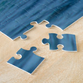 Puzzle Grande coupure humide bleue de vague de l'océan (Côté)