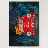 Puzzle Grande Dane Chien Conduite Voiture Effrayant Hallo (Vertical)