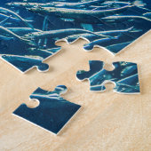 Puzzle Grande école Grey de poisson d'océan (Côté)