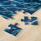 Puzzle Grande école Grey de poisson d'océan (Côté)