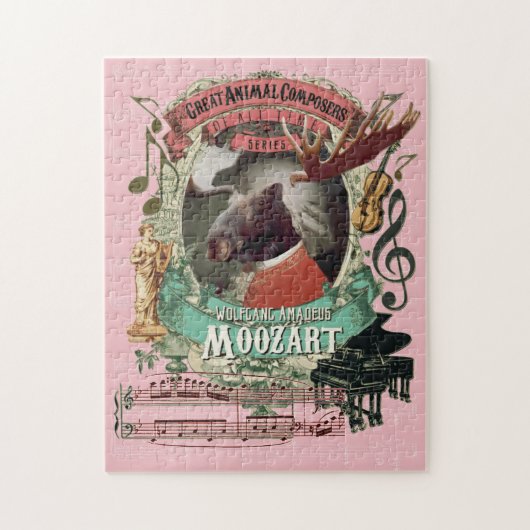 Puzzle Grande parodie animale de Mozart de compositeur de (Vertical)