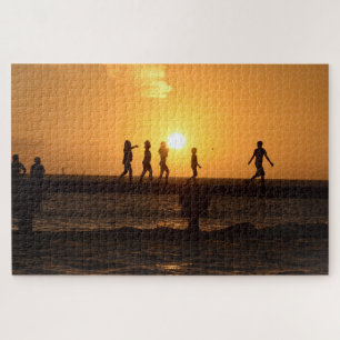 Puzzle Grande photo d'enfants sur la jetée à Key West