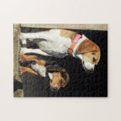 Puzzle Grande soeur de beagle et beagle de petit frère (Horizontal)