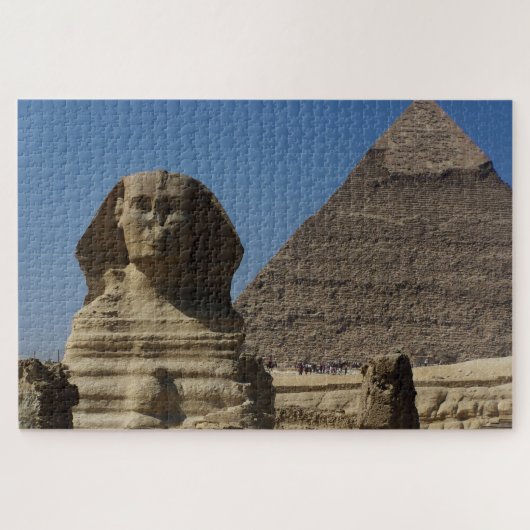 Puzzle Grande Statue Sphinx Le Caire Pyramides Egypte Voy (Horizontal)