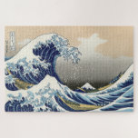 Puzzle Grande vague au large de Kanagawa | Hokusai |<br><div class="desc">La Grande Vague au large de Kanagawa est un bloc de bois imprimé par Katsushika Hokusai.</div>