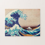 Puzzle Grande vague de Kanagawa Vintage art japonais<br><div class="desc">Katsushika Hokusai The Great Wave Off Kanagawa (1830) The Great Wave off Kanagawa, également connu sous le nom de The Great Wave ou simplement The Wave, est un ukiyo-e de l'artiste japonais Hokusai, publié entre 1830 et 1833 dans la fin de la période Edo comme le premier dans la série...</div>