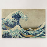 Puzzle Grande vague Kanagawa Vintage Illustration japonai<br><div class="desc">Peintures et illustrations maritimes et paysagères vintages</div>