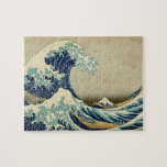 Puzzle Grande vague Kanagawa Vintage Illustration japonai<br><div class="desc">Peintures et illustrations maritimes et paysagères vintages</div>