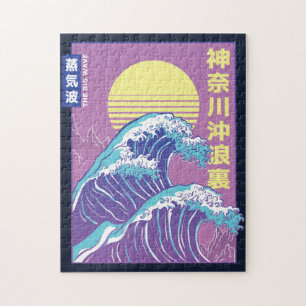 Puzzle Grande vague Vaporwave Kanagawa