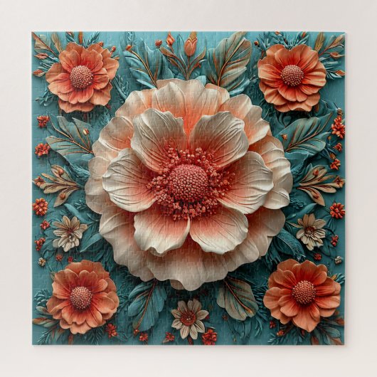 Puzzle Grandes fleurs de corail (Vertical)