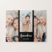 Puzzle Grandma Established Modern Script 3 Photo  (Horizontal)