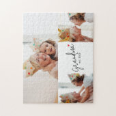 Puzzle Grandma Established Modern Script 3 Photo (Vertical)