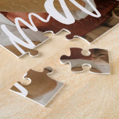 Puzzle Grandma Love Script cadeau personnalisé (Côté)