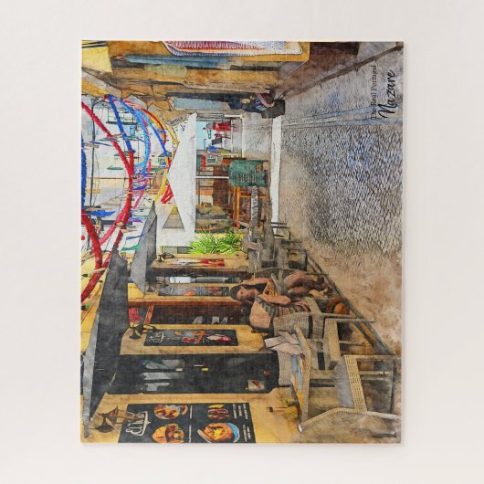 Puzzle Grands Conversations à Nazare, Portugal (Vertical)