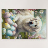 Puzzle Grands Pyrénées avec œufs de Pâques (Horizontal)