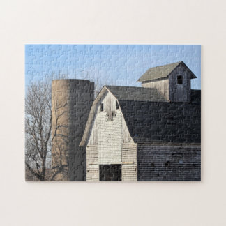 Puzzle Grange blanche rustique