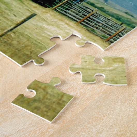 Puzzle Grange rouge (Côté)