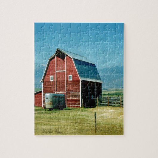 Puzzle Grange rouge (Vertical)
