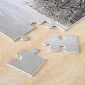 Puzzle Grange rouge dans la neige 2011 (Côté)