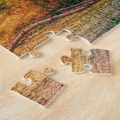 Puzzle Grange rustique Ohio.Noël salutations (Côté)
