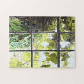 Puzzle Grapevines Seen Through Window (Horizontal)