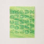 Puzzle Graphique alphabétique Lettres Coques supérieures (Vertical)