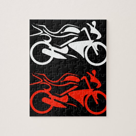 Puzzle Graphique artistique de motocyclette (Vertical)