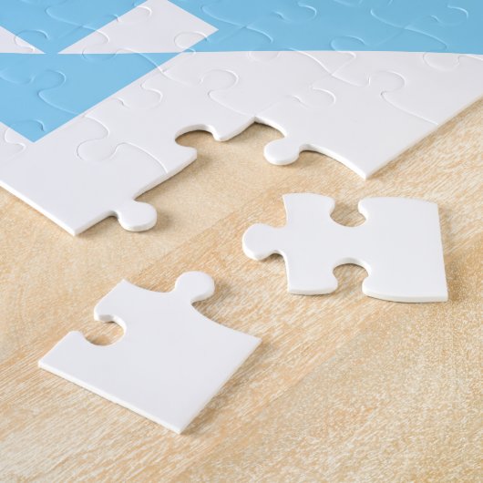 Puzzle Graphique d'amour cool, Bleu (Côté)