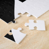 Puzzle Graphique d'amour cool, noir (Côté)