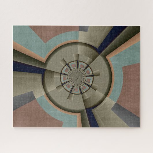 Puzzle Graphique d'art fractal de l'harmonie des couleurs (Horizontal)