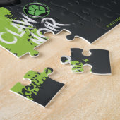 Puzzle Graphique de caractère noir de la bande de rebond (Côté)