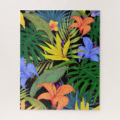 Puzzle Graphique de fleur d'Aloha de Hawaii tropical (Vertical)