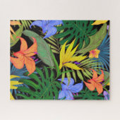 Puzzle Graphique de fleur d'Aloha de Hawaii tropical (Horizontal)