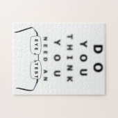 Puzzle Graphique des tests de vue (Horizontal)