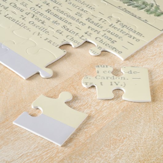 Puzzle Graphique d'identification des légumes (Côté)