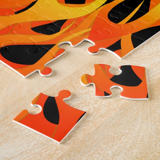 Puzzle Graphique Flames Hot Racing (Côté)