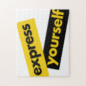 Puzzle Graphique moderne, dynamique, audacieux de l'Expre (Vertical)