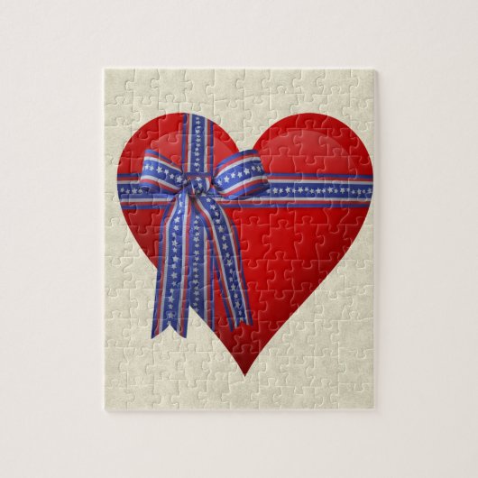 Puzzle Graphique Patriotic Heart (Vertical)