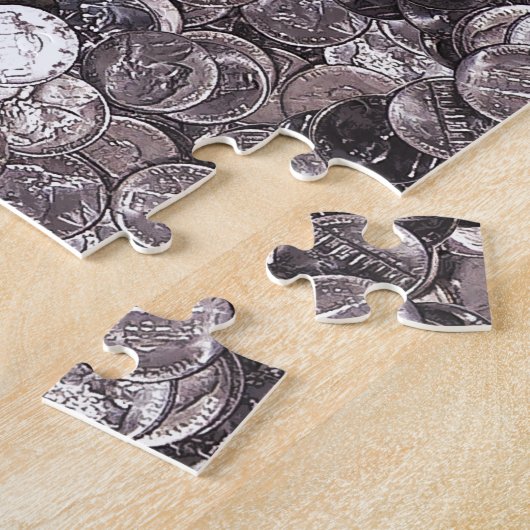 Puzzle Graphique Pièces de nickel (Côté)