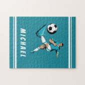 Puzzle Graphiques Cool de joueur de football personnalisé (Horizontal)