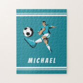 Puzzle Graphiques Cool de joueur de football personnalisé (Vertical)