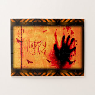 Puzzle graphisme de SlipperyJoe gritt Happy Halloween jag