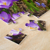 Puzzle Grappe de Crocus pourpres Floral de printemps (Côté)