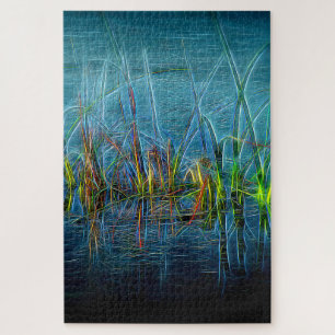 Puzzle Grasses turquoises
